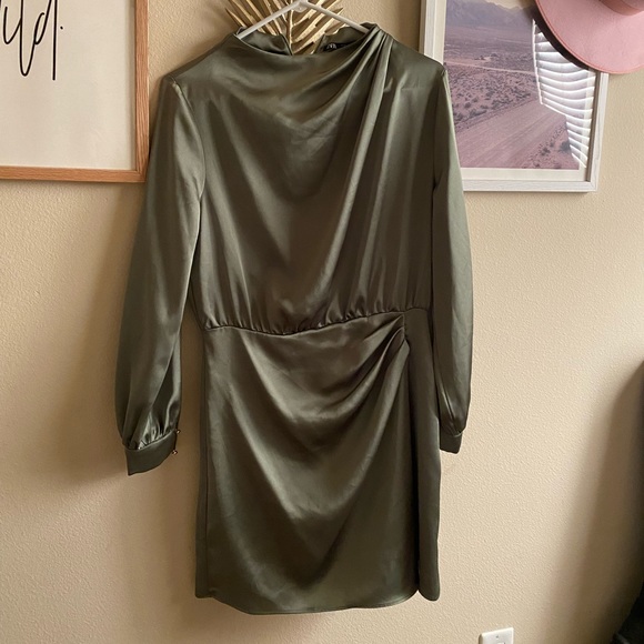 Olive Green Zara Dress - Picture 1 of 3